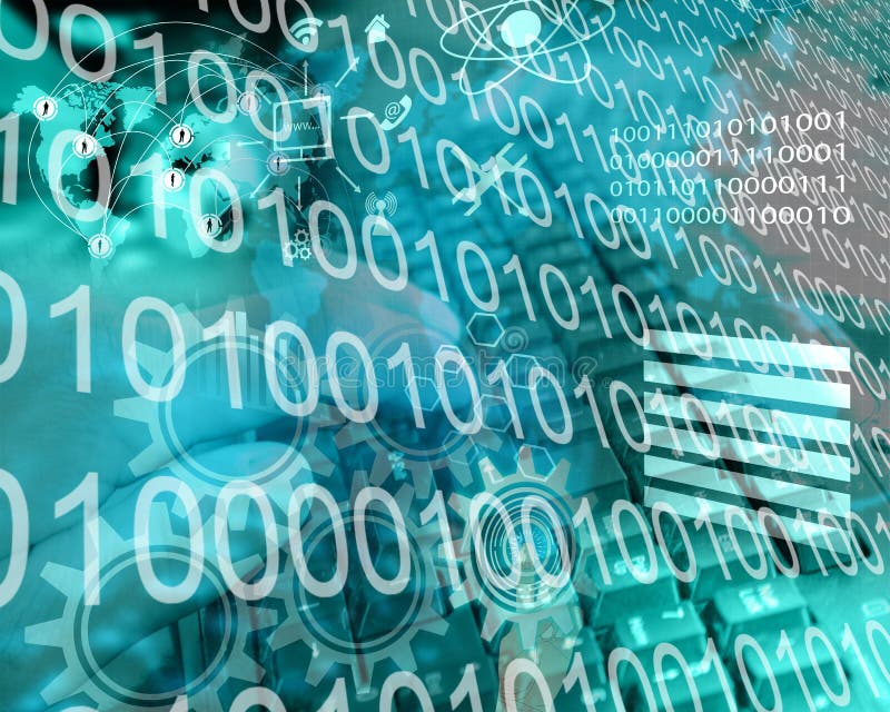 Internet collage stock images