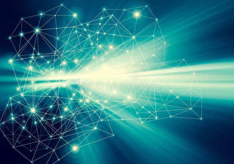 Technological background, Internet concept of global business. Internet connection, abstract of science and technology stock illustration Technological background, Internet concept of global business. Internet connection, abstract of science and technology stock illustration