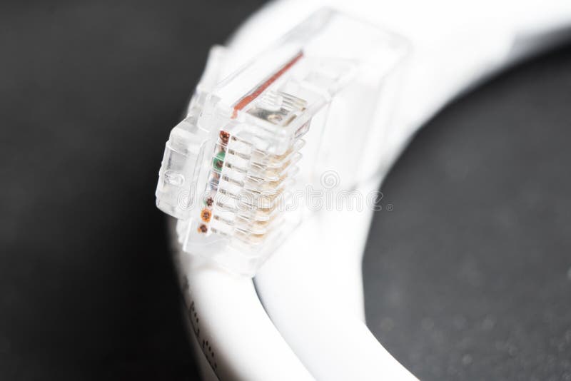 Internet data cable close up. Internet communication concept. Macro shot network internet cable. Ethernet cable. Network cable. royalty free stock photography Internet data cable close up. Internet communication concept. Macro shot network internet cable. Ethernet cable. Network cable. royalty free stock photography