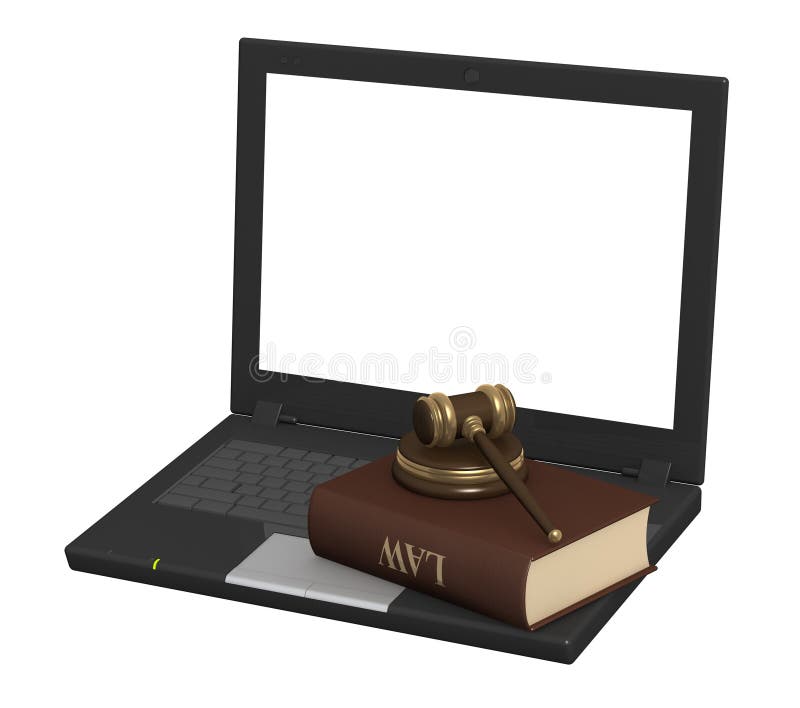 Internet e lei ilustração stock Internet e lei ilustração stock