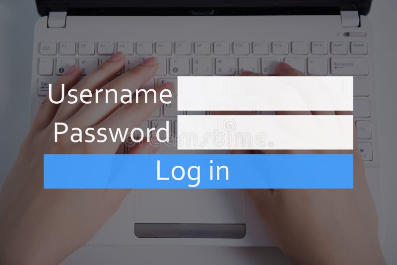 Internet en het concept van de rekeningsregistratie - login vakje royalty-vrije stock fotografie Internet en het concept van de rekeningsregistratie - login vakje royalty-vrije stock fotografie