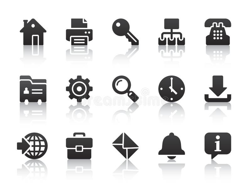 Internet icons royalty free illustration