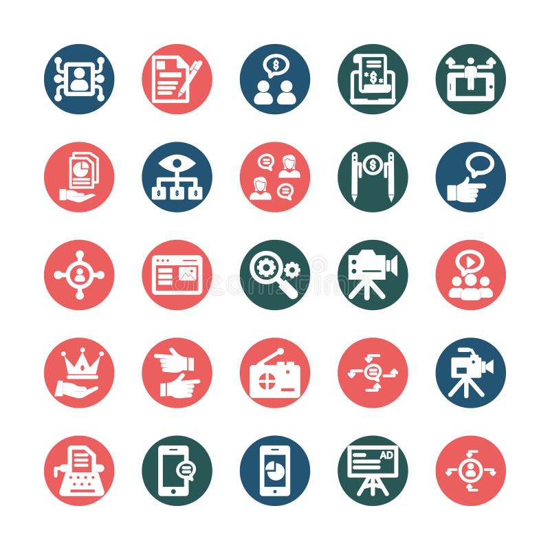 Internet Marketing Icons Set which can easily modify or edit vector illustration