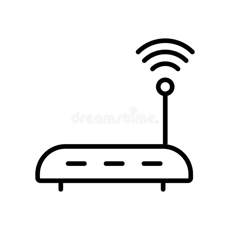 Internet Modem Icon Vector Isolated on White Background, Internet Modem  Sign , Linear and Stroke Elements in Outline Style Stock Vector -  Illustration of wifi, gateway: 133824792