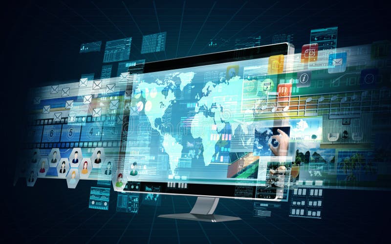 Internet Multimedia Server royalty free stock image Internet Multimedia Server royalty free stock image