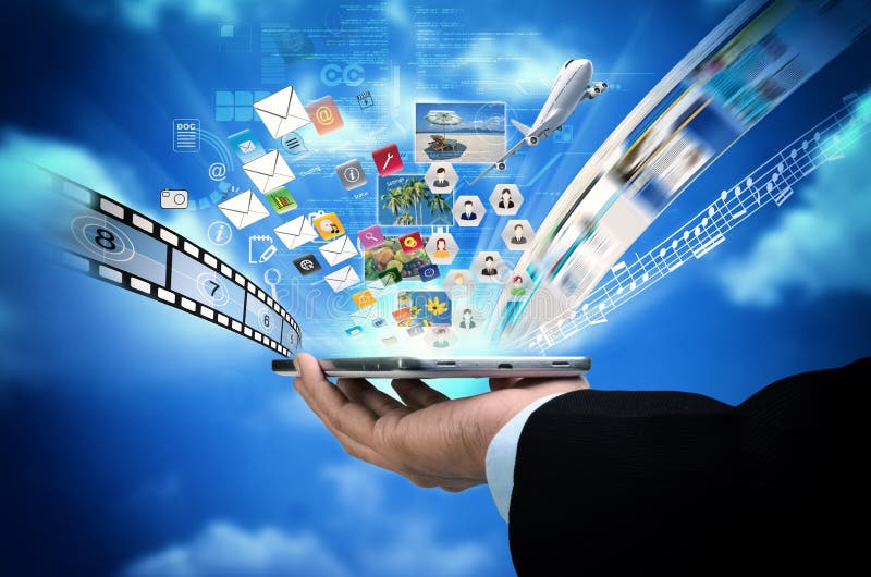 Multimedia Smart Phone stock photo. Image of application 42106196