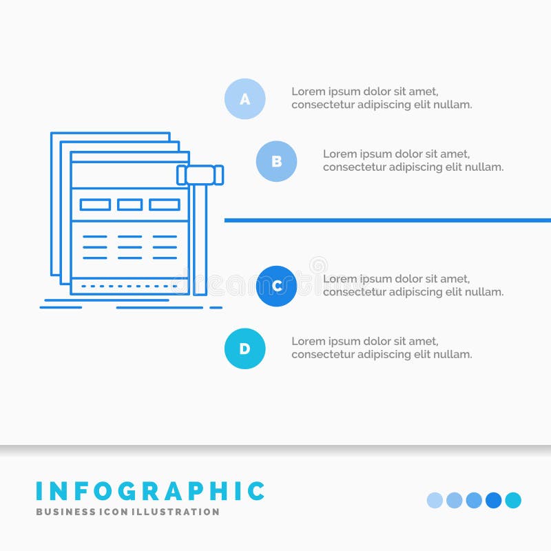 Internet, page, web, webpage, wireframe Infographics Template for Website and Presentation. Line Blue icon infographic style stock illustration Internet, page, web, webpage, wireframe Infographics Template for Website and Presentation. Line Blue icon infographic style stock illustration