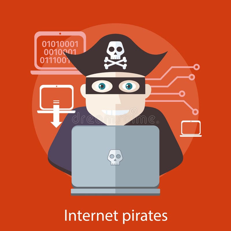 Internet rapina il concetto royalty illustrazione gratis Internet rapina il concetto royalty illustrazione gratis