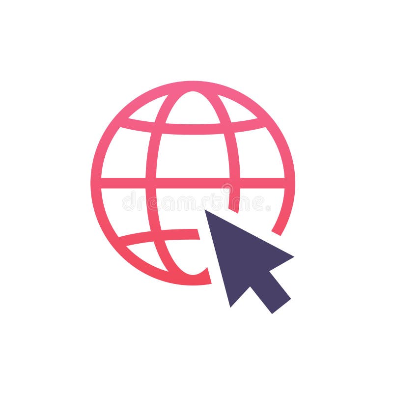 Download Globe Icon Symbol Set, Go To Web Icon Vector. Website ...