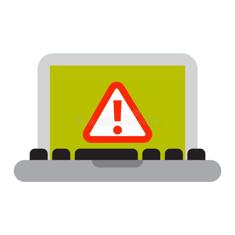 Safety Icon Isolated Stock Vector Illustration of computer