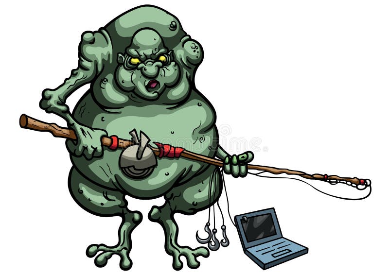 Internet-Schleppangel lizenzfreie abbildung Internet-Schleppangel lizenzfreie abbildung