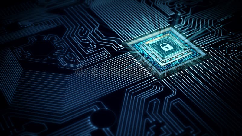 Internet Secure data processing concept royalty free stock photography