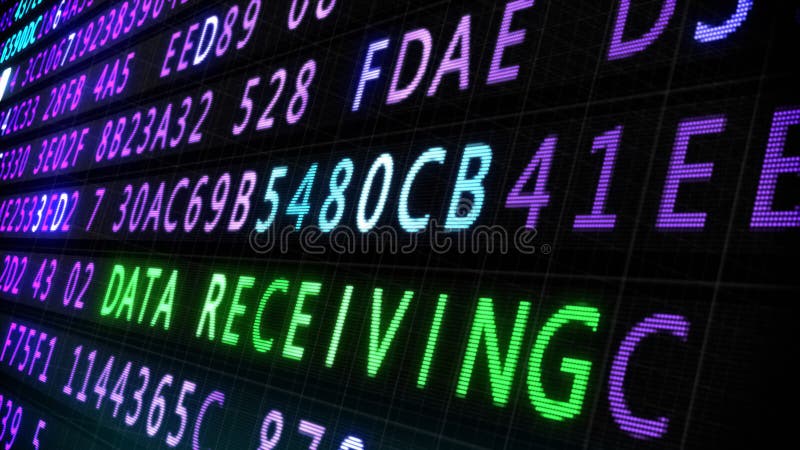 Internet security screen loop stock illustration