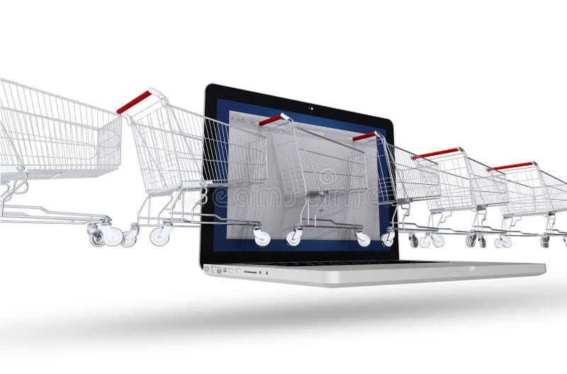 Internet Shoppers Concept vector illustration Internet Shoppers Concept vector illustration