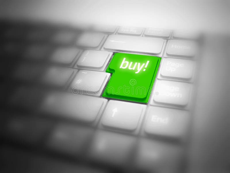 Internet shopping. Green BUY! button. Internet shopping conceptual image Internet shopping. Green BUY! button. Internet shopping conceptual image