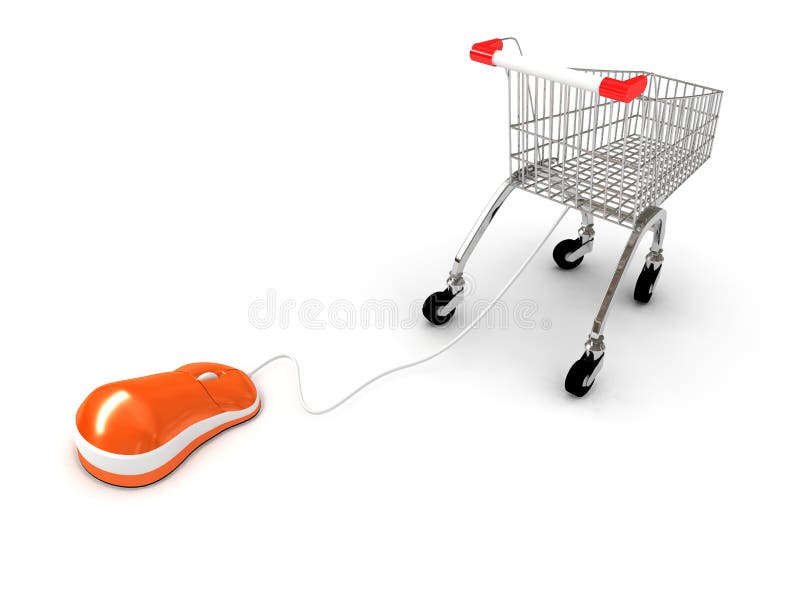 Internet shopping concept