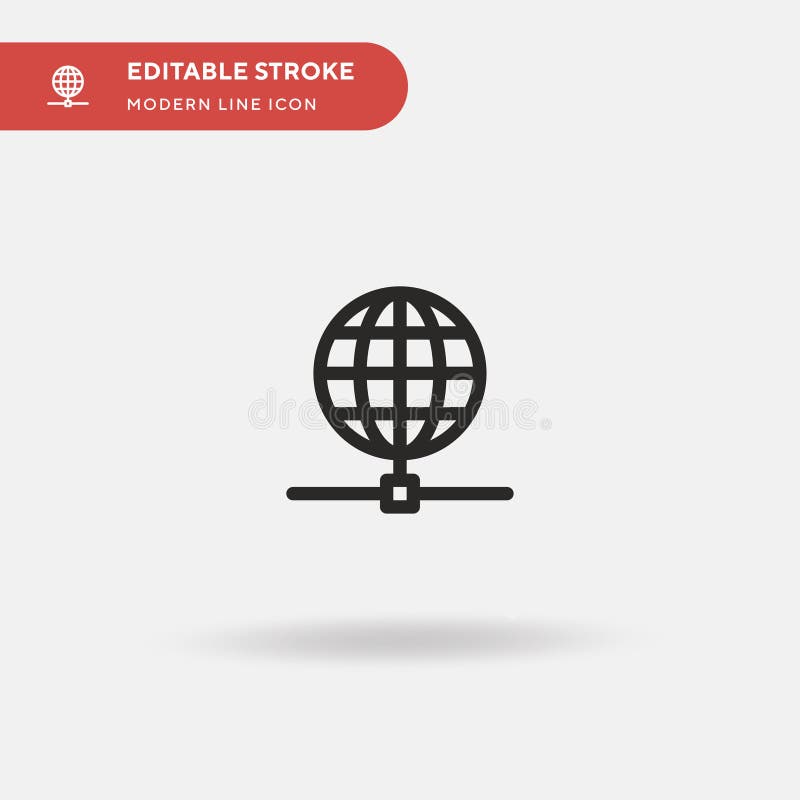 Internet Simple vector icon. Illustration symbol design template for web mobile UI element. Perfect color modern pictogram on royalty free illustration