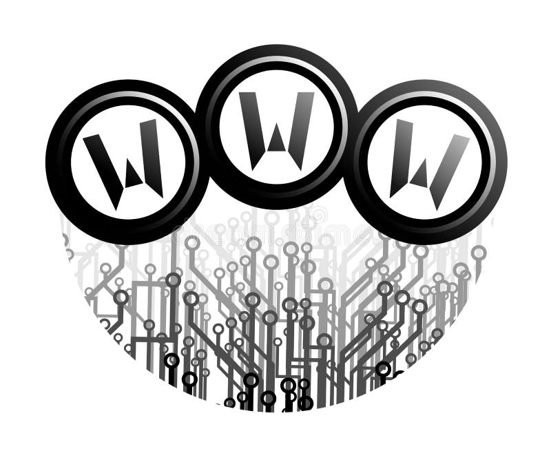 Internet tech royalty free illustration