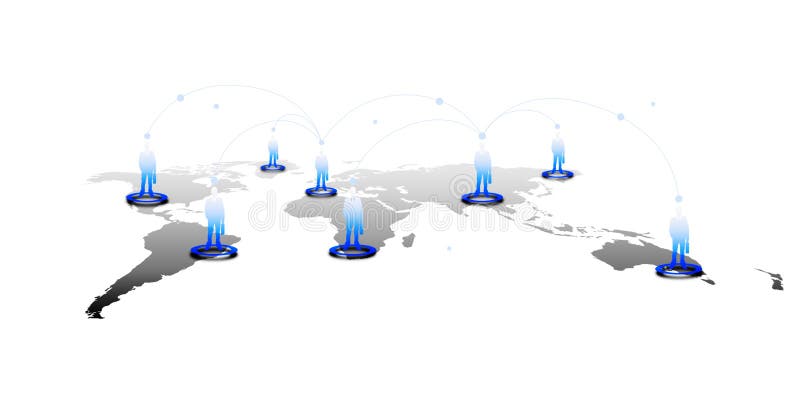 Internet technology concept of global business or social network connection. Global network connection map stock images, royalty-free photos and pictures