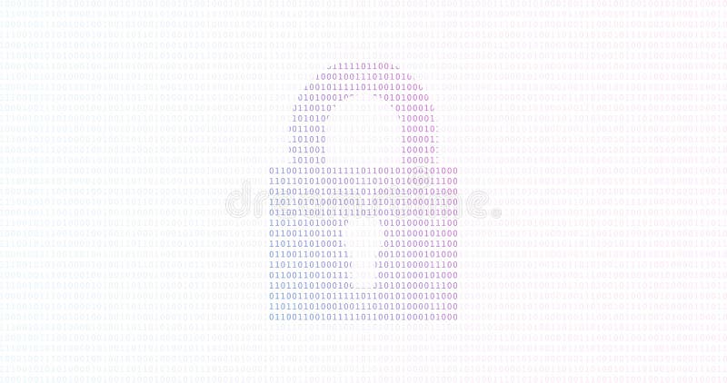 Internet technology cyber security data concept with binary digits and lock colorful background vector illustration
