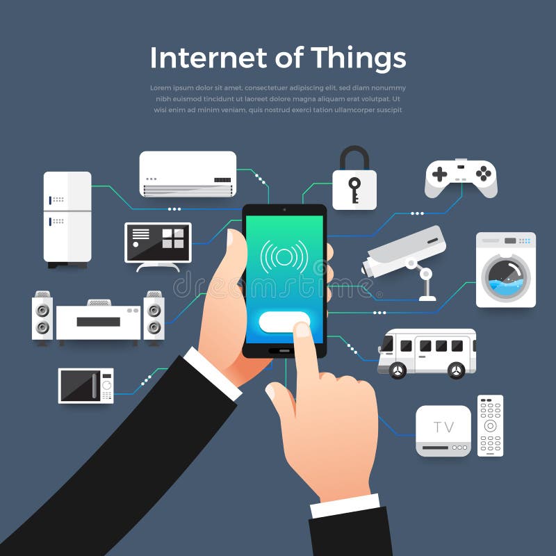 Internet of things vector illustration