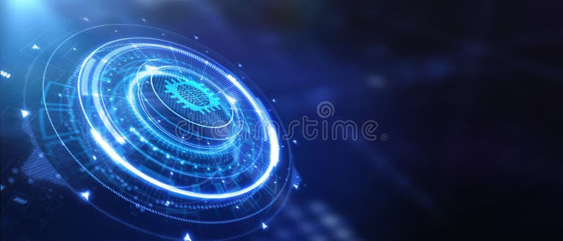 Internet of things - IOT concept. Businessman offer IOT products and solutions vector illustration