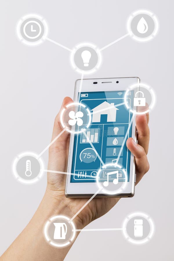 of Things Smartphone Stock Image Image of interconnected