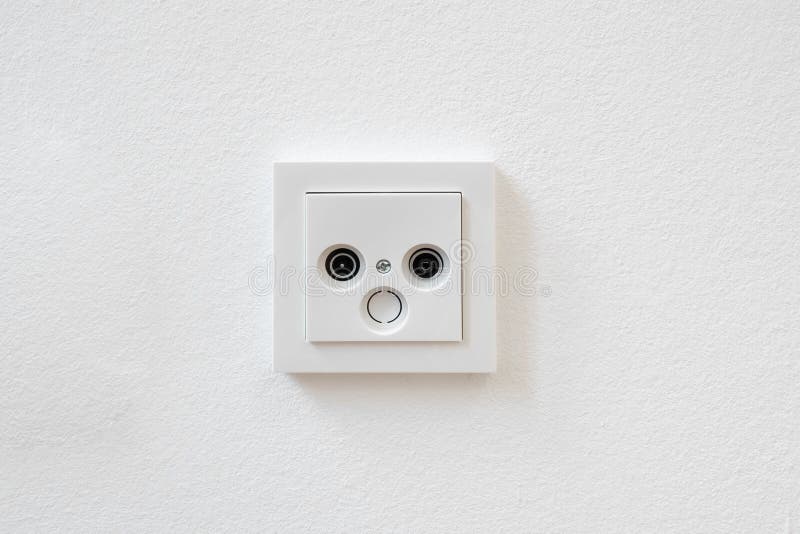 Internet and tv outlet , cable tv box socket -