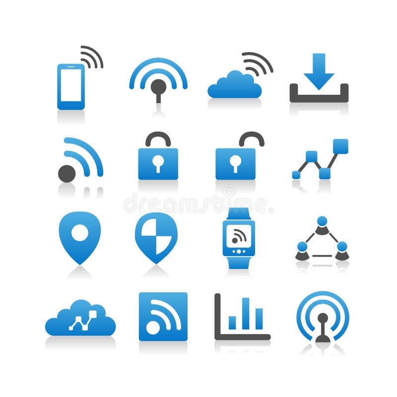 Internet van dingenpictogram royalty-vrije illustratie Internet van dingenpictogram royalty-vrije illustratie
