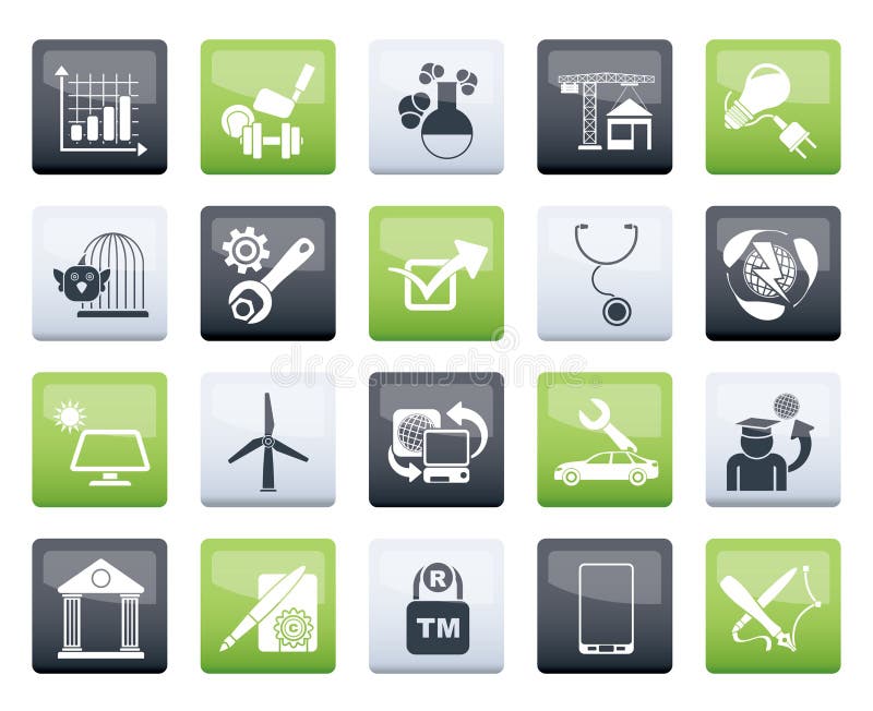 Internet and Website Portal Icons Stock Vector - Illustration of