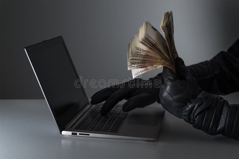 Internetsicherheit und Internet-Betrug lizenzfreie stockfotografie