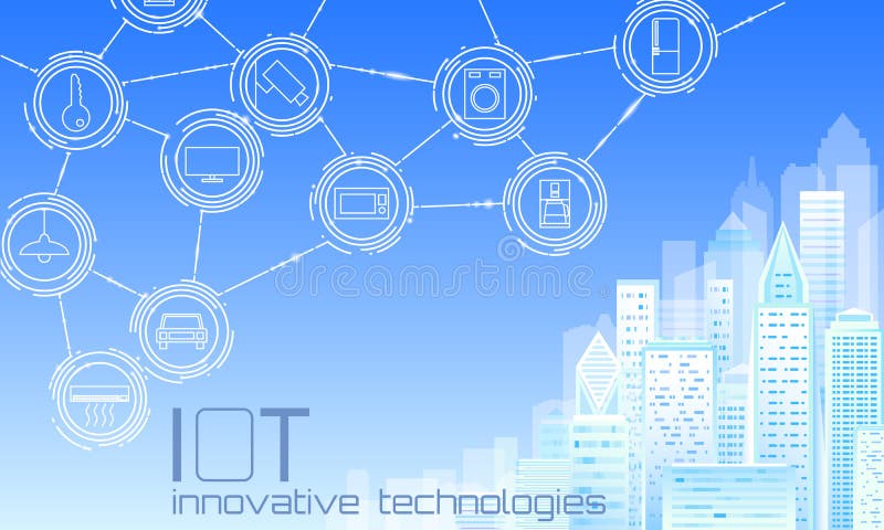 Internetul obiectelor cu ochiuri mici de poli smart city 3d. concept de automatizare inteligentă a clădirilor. wireless modern onl vector illustration