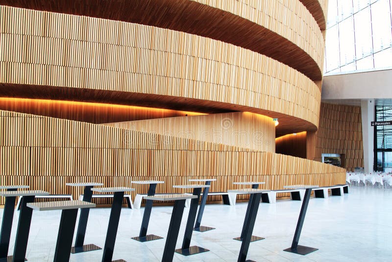 Interno del teatro dell'opera di Oslo, Norvegia fotografia stock libera da diritti Interno del teatro dell'opera di Oslo, Norvegia fotografia stock libera da diritti