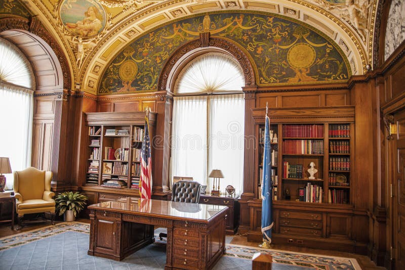 Interno della Biblioteca del Congresso immagini stock