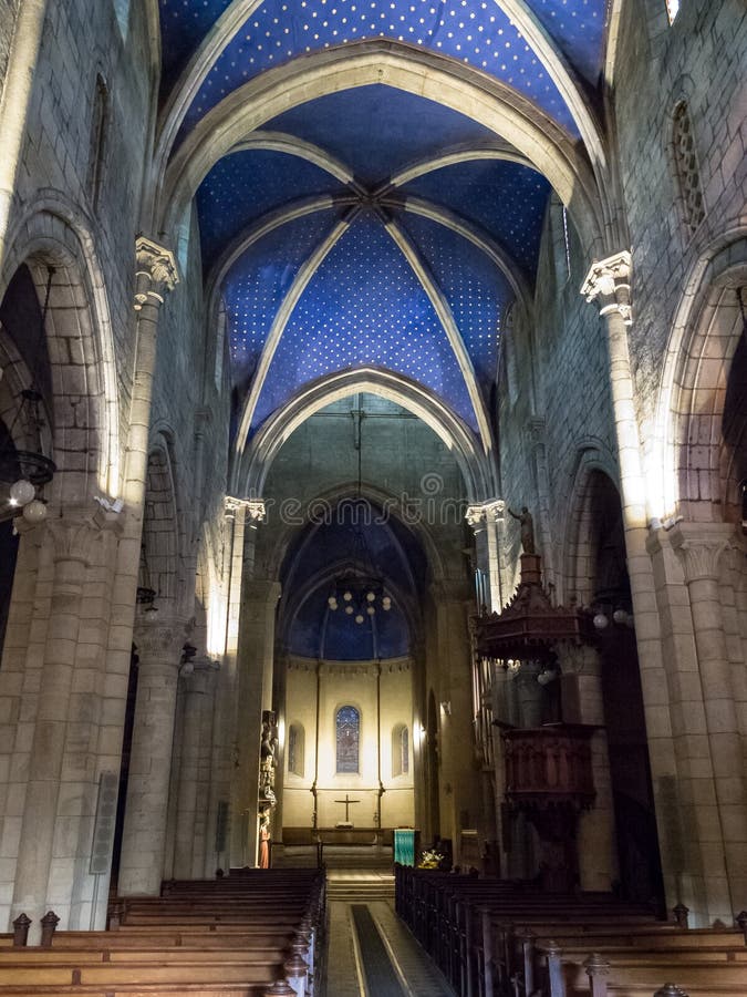 Interno della costruzione storica della cattedrale fotografia stock libera da diritti Interno della costruzione storica della cattedrale fotografia stock libera da diritti