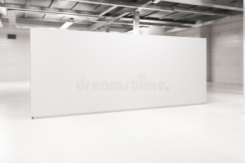 Interno della luce con il lato in bianco del manifesto fotografie stock libere da diritti Interno della luce con il lato in bianco del manifesto fotografie stock libere da diritti