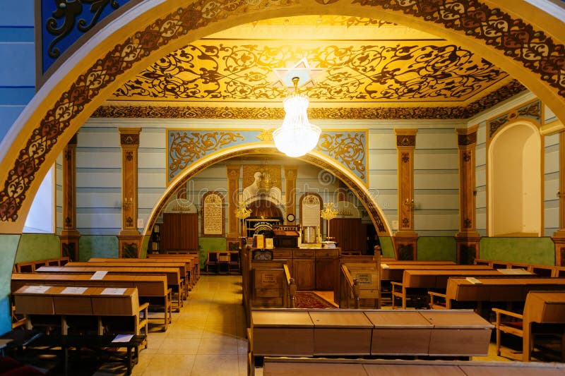 Interior of synagogue in Tbilisi, Georgia, . Interior of synagogue in Tbilisi, Georgia, .