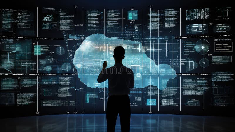 Interoperability data standards royalty free illustration