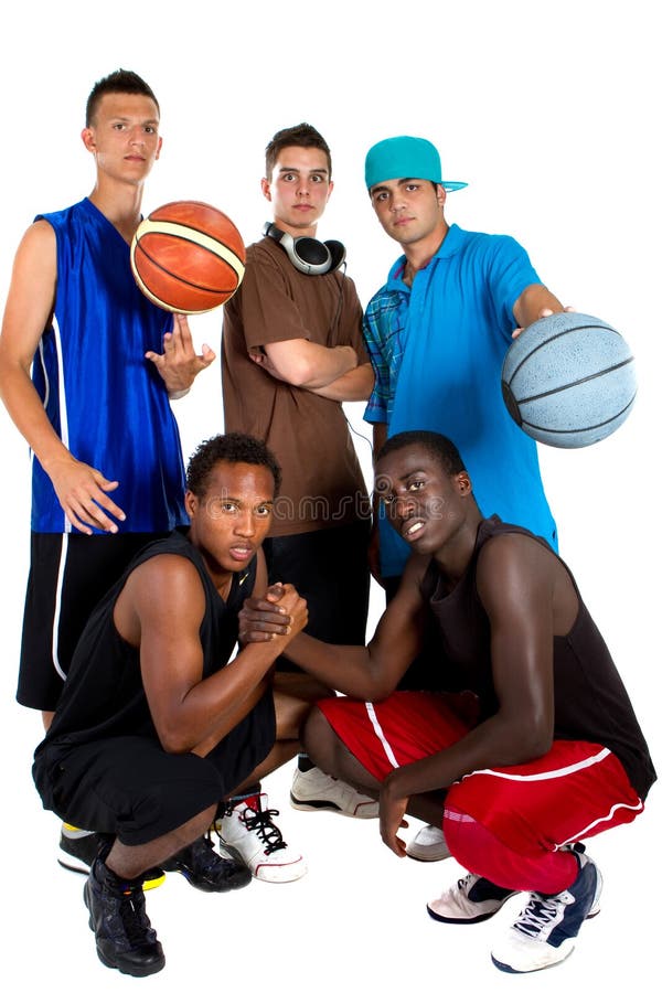 Interracial Basketball team