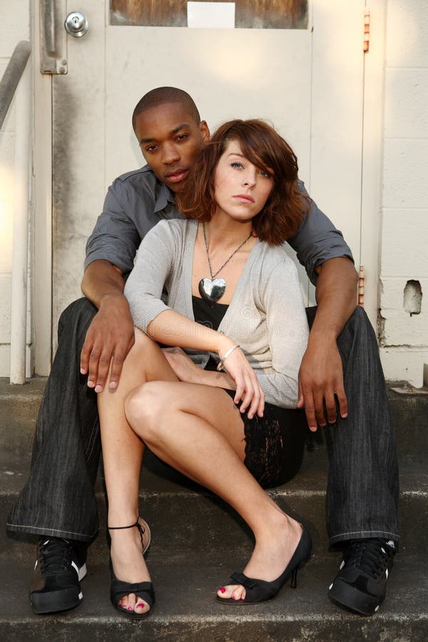 Interracial Couple Stock Image Image Of Stylish Skirt 8303321