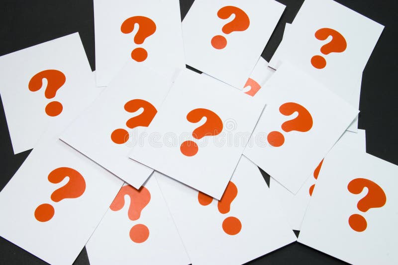 Interrogation Sign stock photos