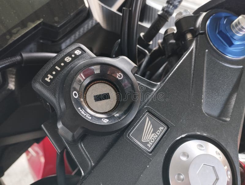 Interruptor de Ignição da Motocicleta e HISS fotos de stock royalty free