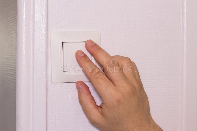 Interruptor do impulso dos dedos fotos de stock royalty free
