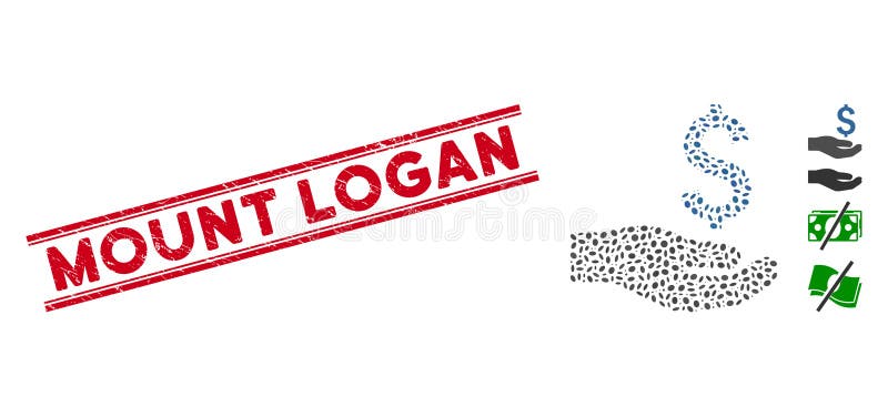 Interruzione dell'icona per la donazione finanziaria del Mount Logan Line