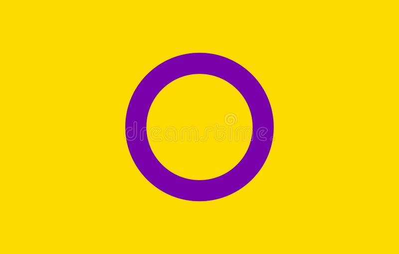 Intersex pride community flag, LGBT symbol. Sexual minorities identity. Vector. Intersex pride community flag, LGBT symbol. Sexual minorities identity. Vector