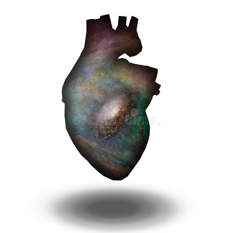 Interstellar Heart stock illustration. Illustration of deep 37472658
