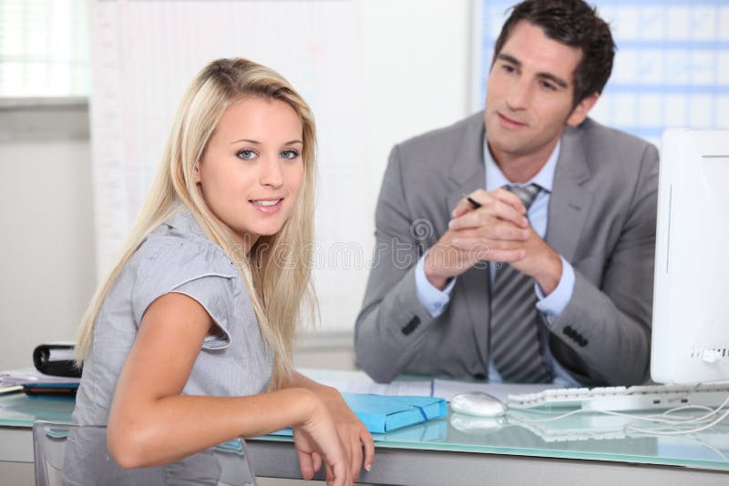 Interview royalty free stock photo