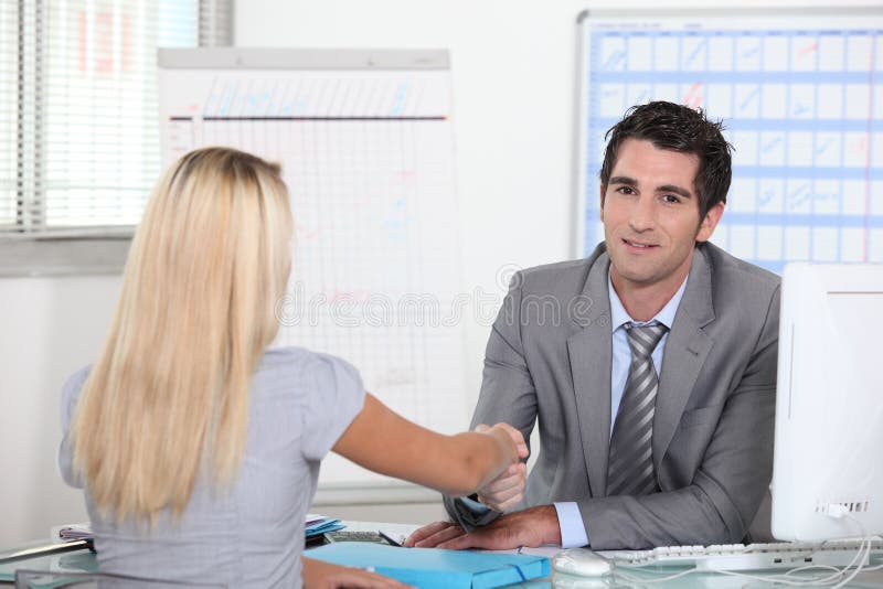 Interview royalty free stock photos