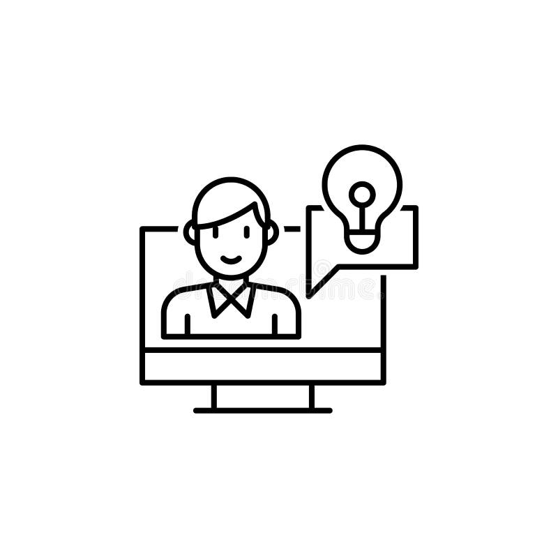 Interviewsymbol. Element des Interviewsymbols vektor abbildung