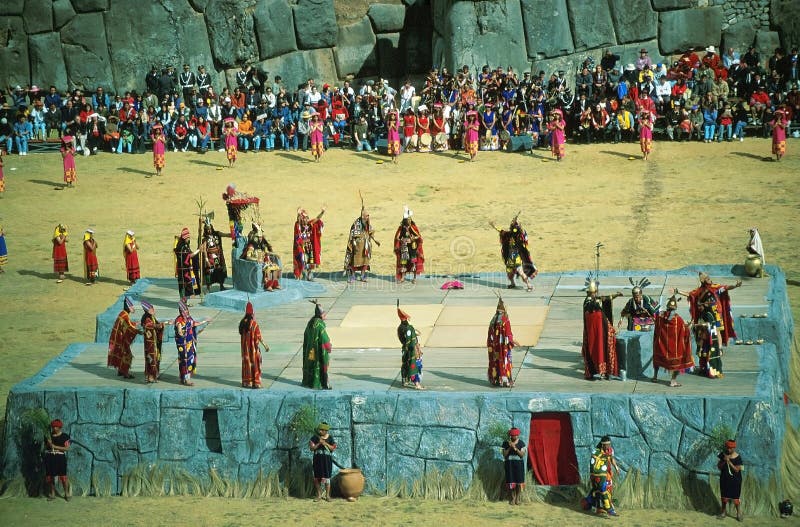 Inti Raymi, festival du Sun, Cuzco, ¹ de Perà image libre de droits Inti Raymi, festival du Sun, Cuzco, ¹ de Perà image libre de droits